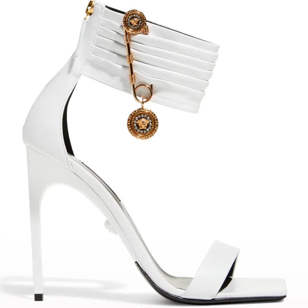 110MM Versace Safety Pin Sandals